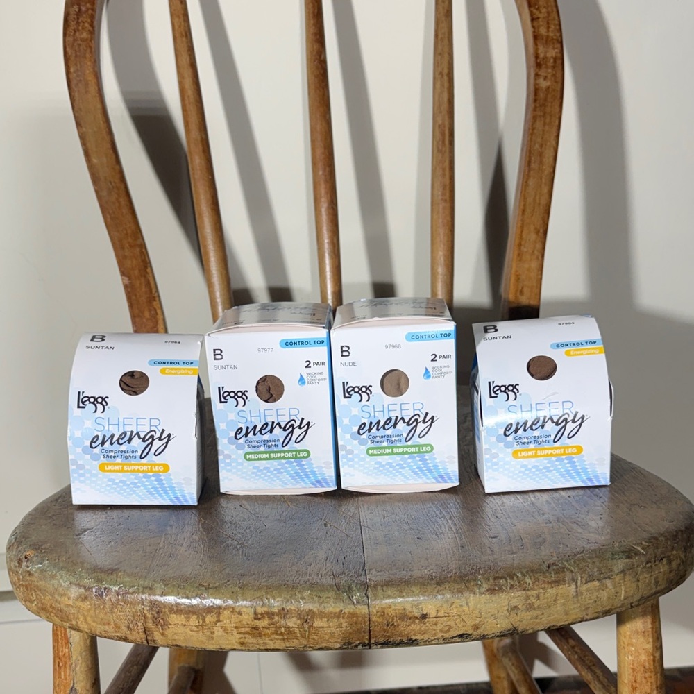 Leggs Sheer Energy Pantyhose 6 Pair B